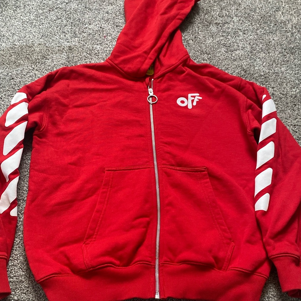 BOYS OFF WHITE HOODIE